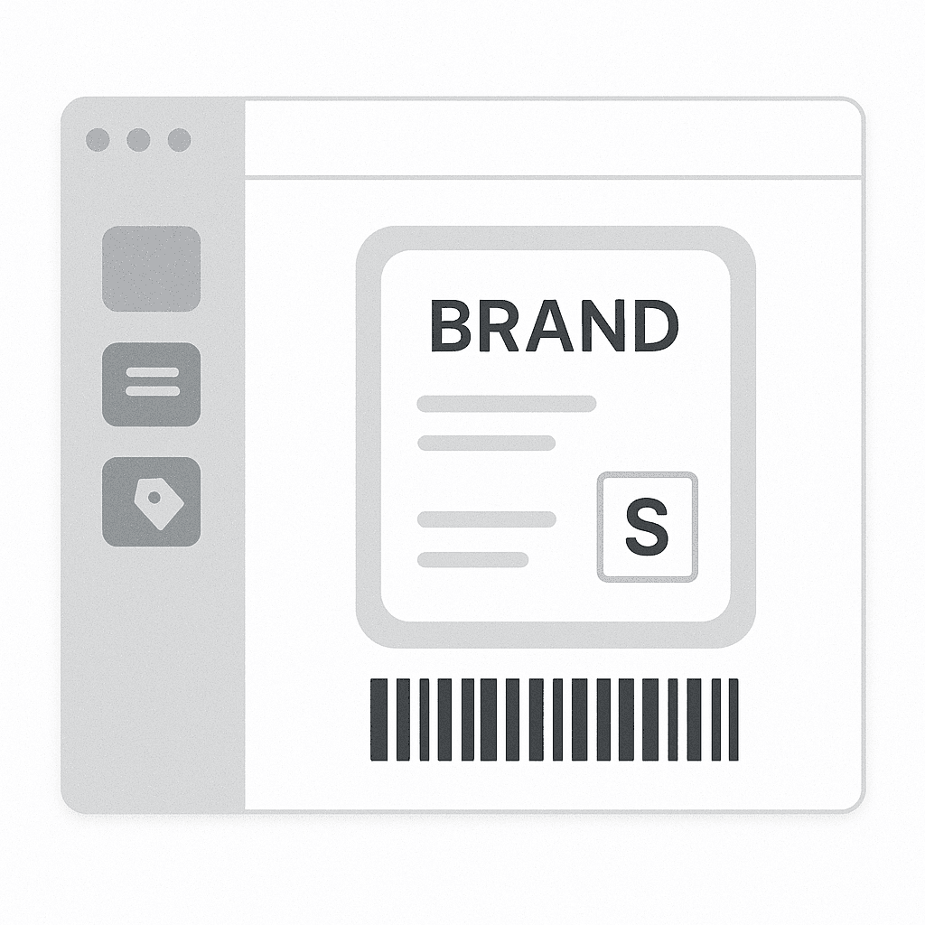 Logo on Shipping Label
