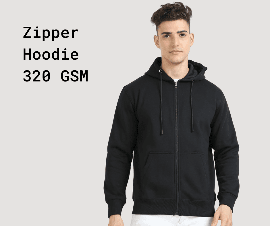 Men's 320 GSM Zipper Hoodie