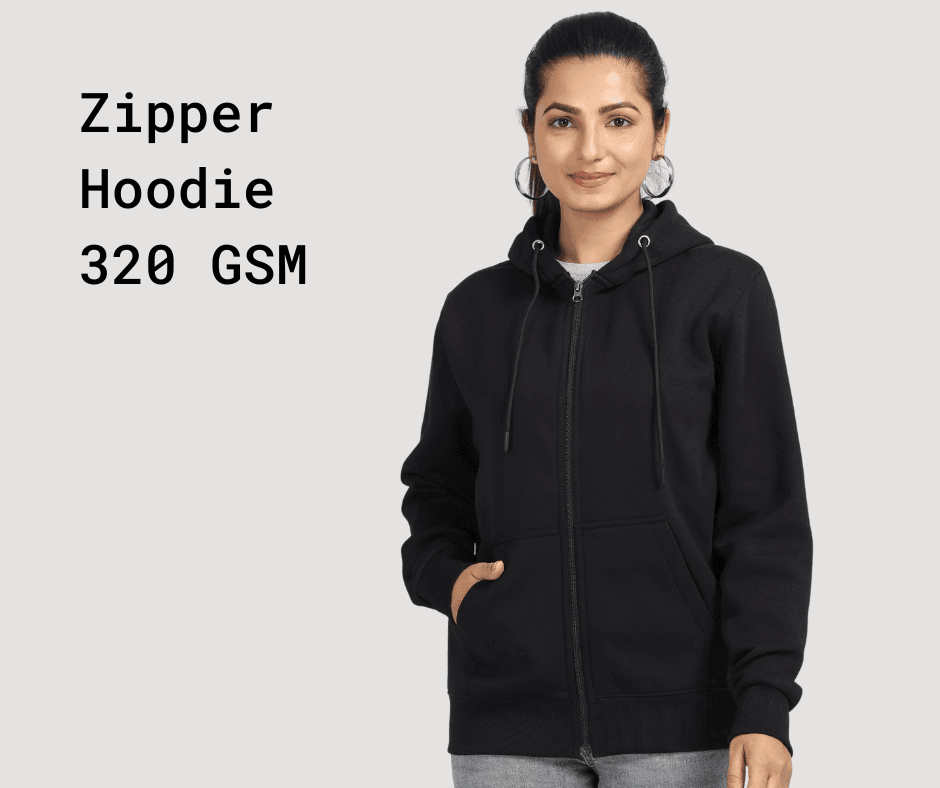 Women's 320 GSM Zipper Hoodie