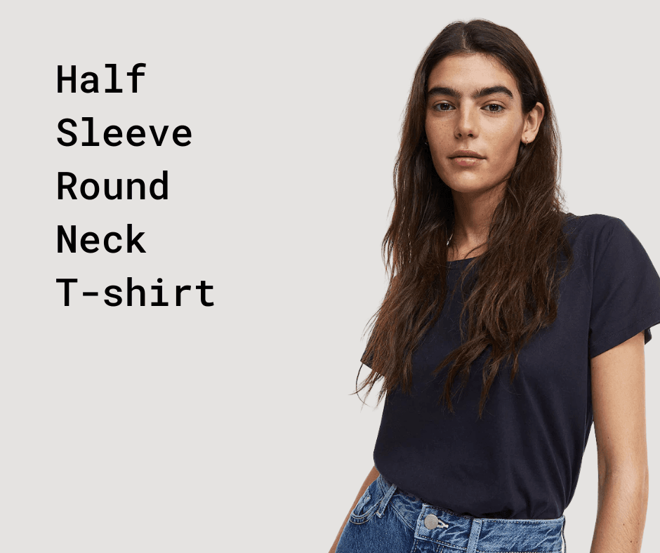 Women's 180 GSM Half Sleeve Round Neck T-shirt