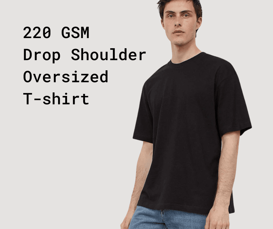 Men's 220 GSM Dropshoulder Oversized T-shirt