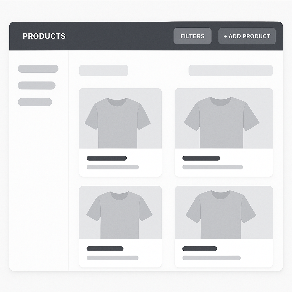 1. Choose your products