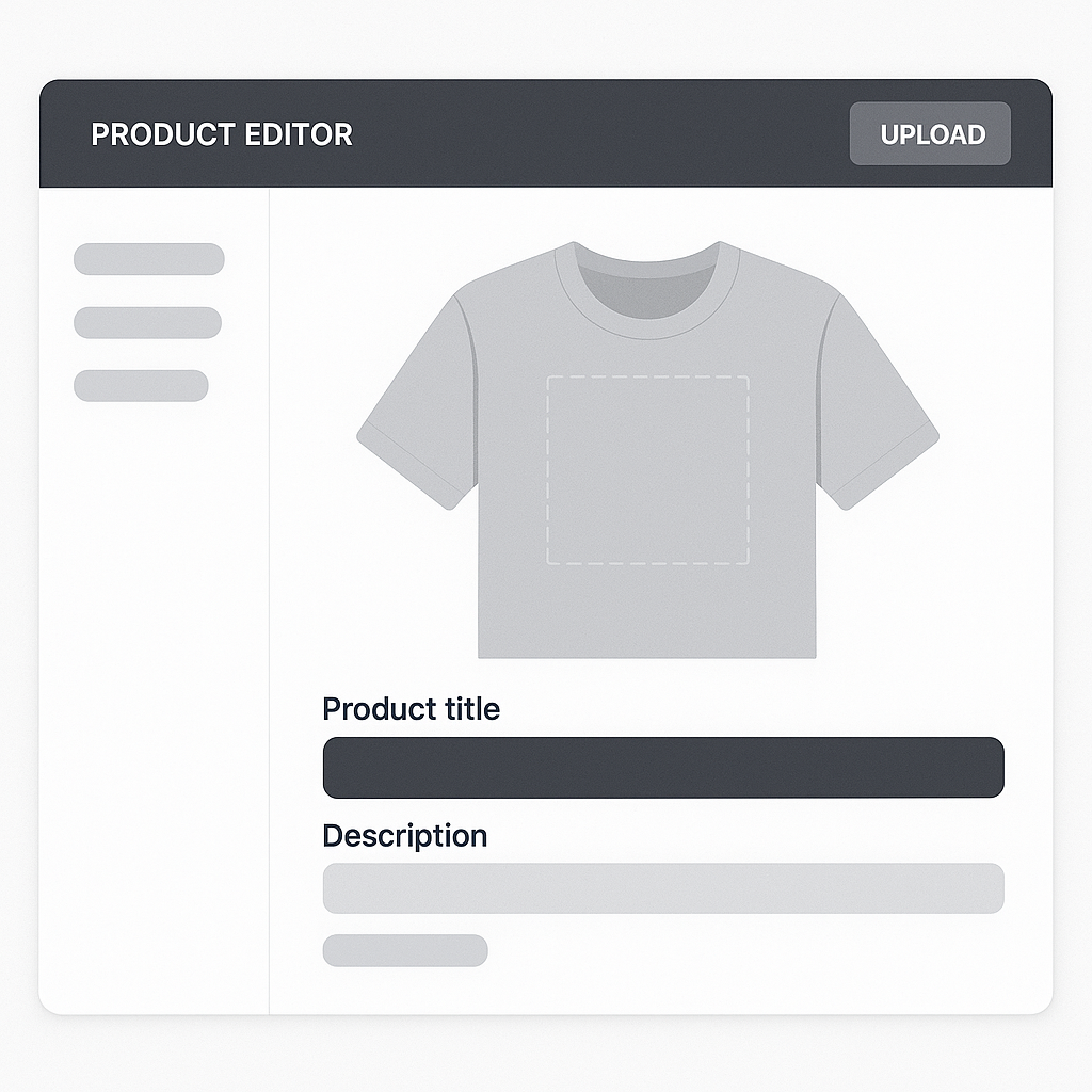 2. Upload your designs